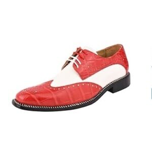 NIB LIBERTYZENO Mens Genuine Leather Wingtip Lace Up Shoe